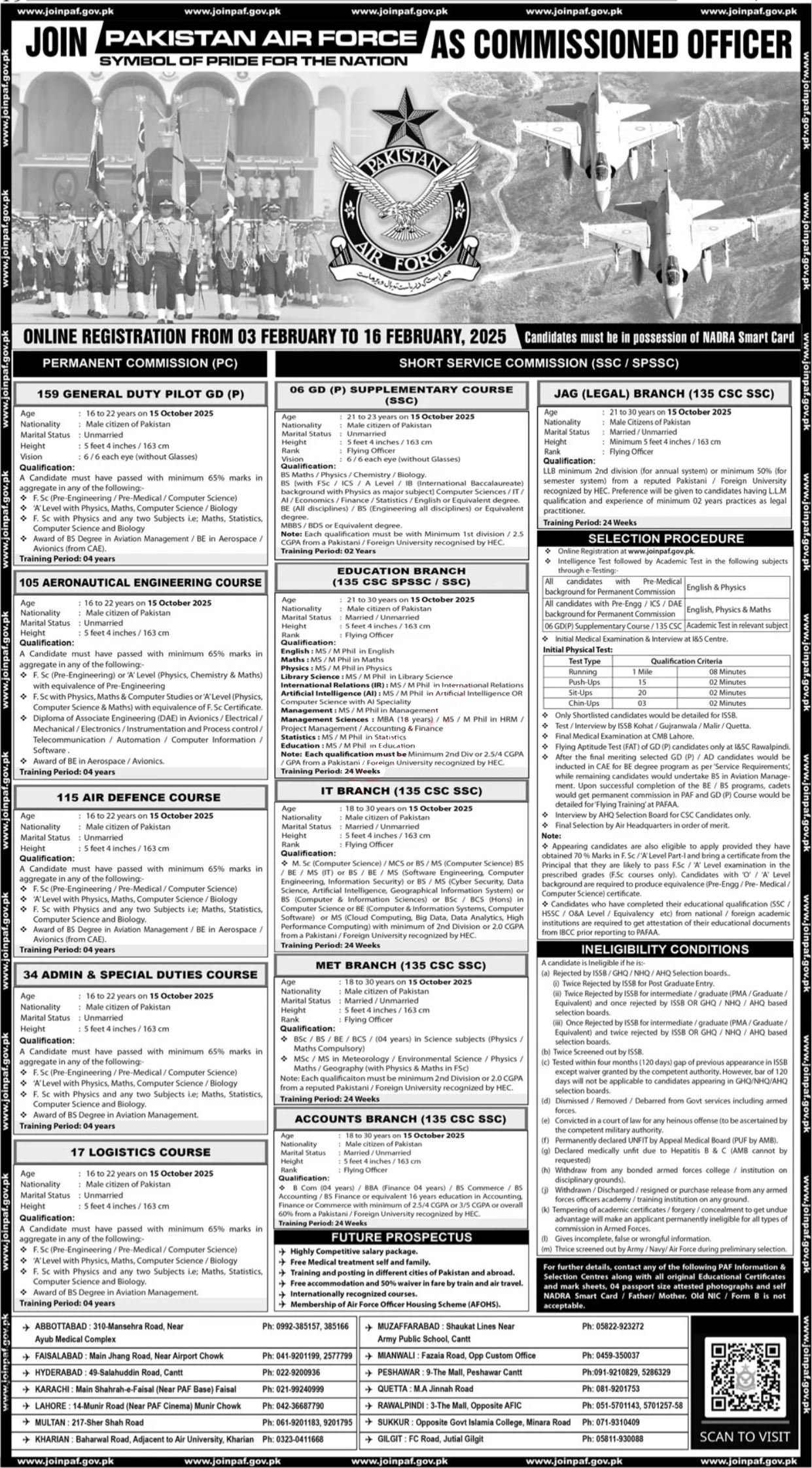 New Join PAF as Commissioned Officer 2025 