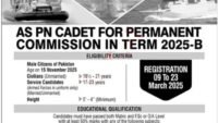 Join Pak Navy PN Cadet Jobs 2025